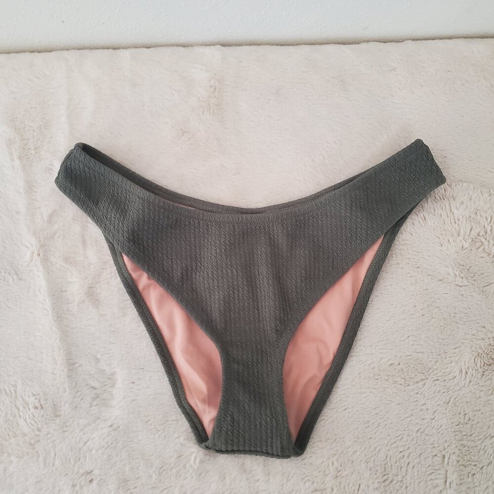 J.Crew Textured Curved-Waist Cheeky Bikini Bottom